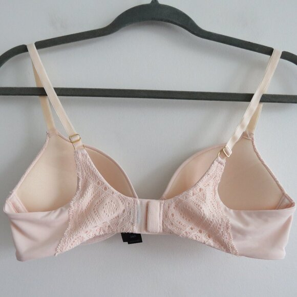 PEPPER Lift Up Lace Trim Bra in Ecru - Women's Size 34A - Picture 9 of 16